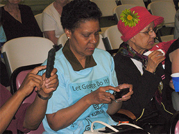 Supporters at the Rumsey Campaign Kickoff Meeting